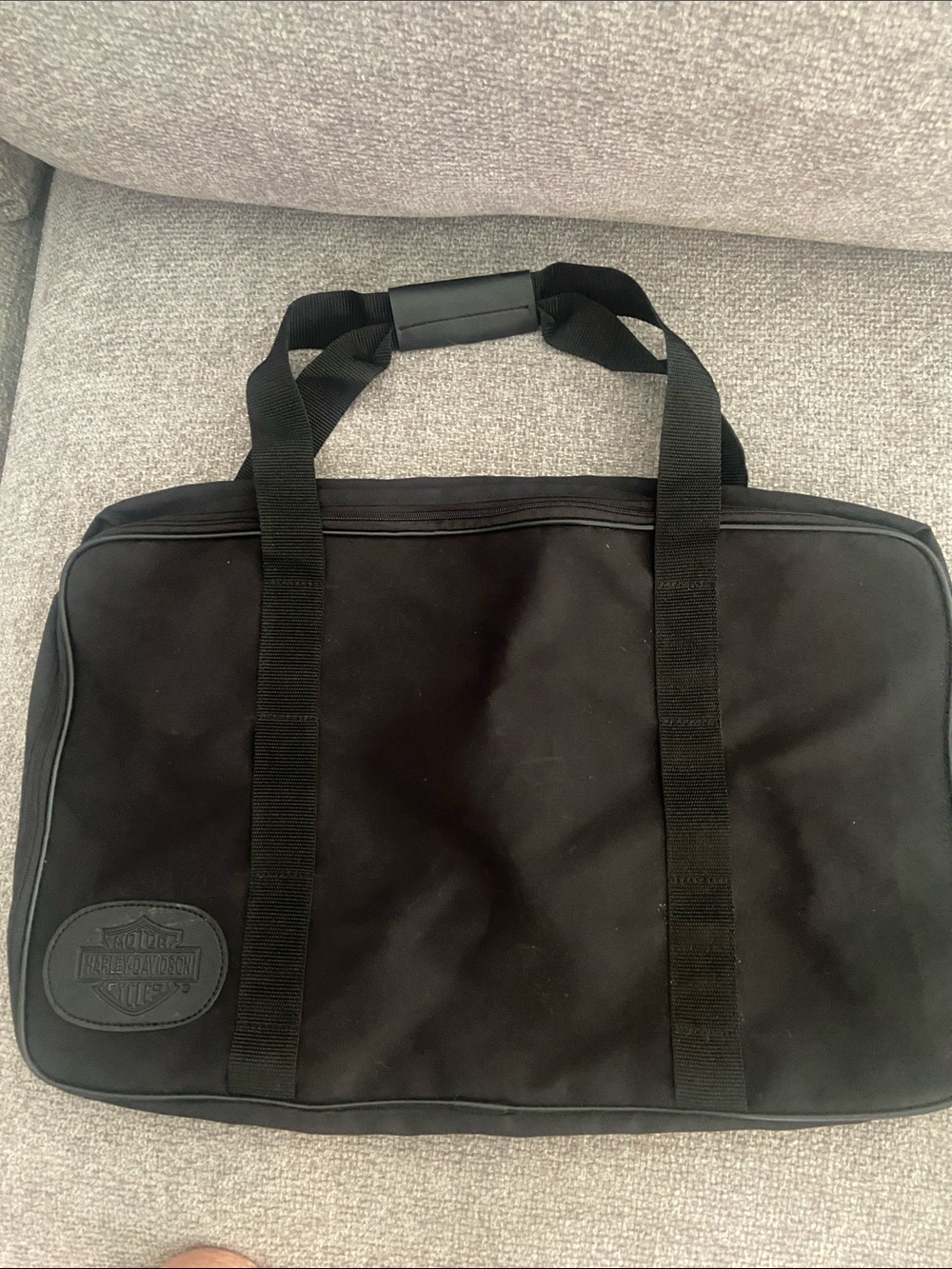 Harley-Davidson Black Travel Tote with Dual Straps